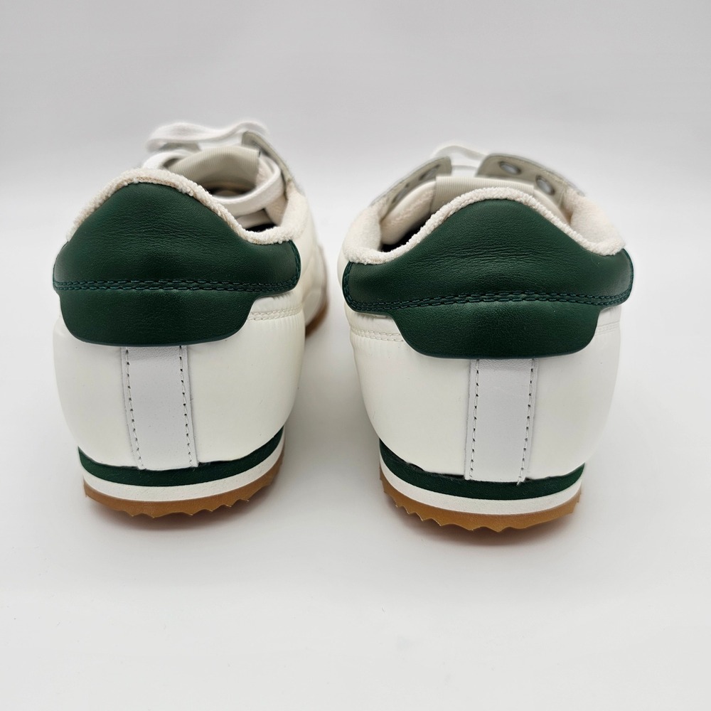 Saint Laurent Mens Aston Sneakers Leather Nylon Suede White Green 807831 Size 8 - Picture 5 of 9